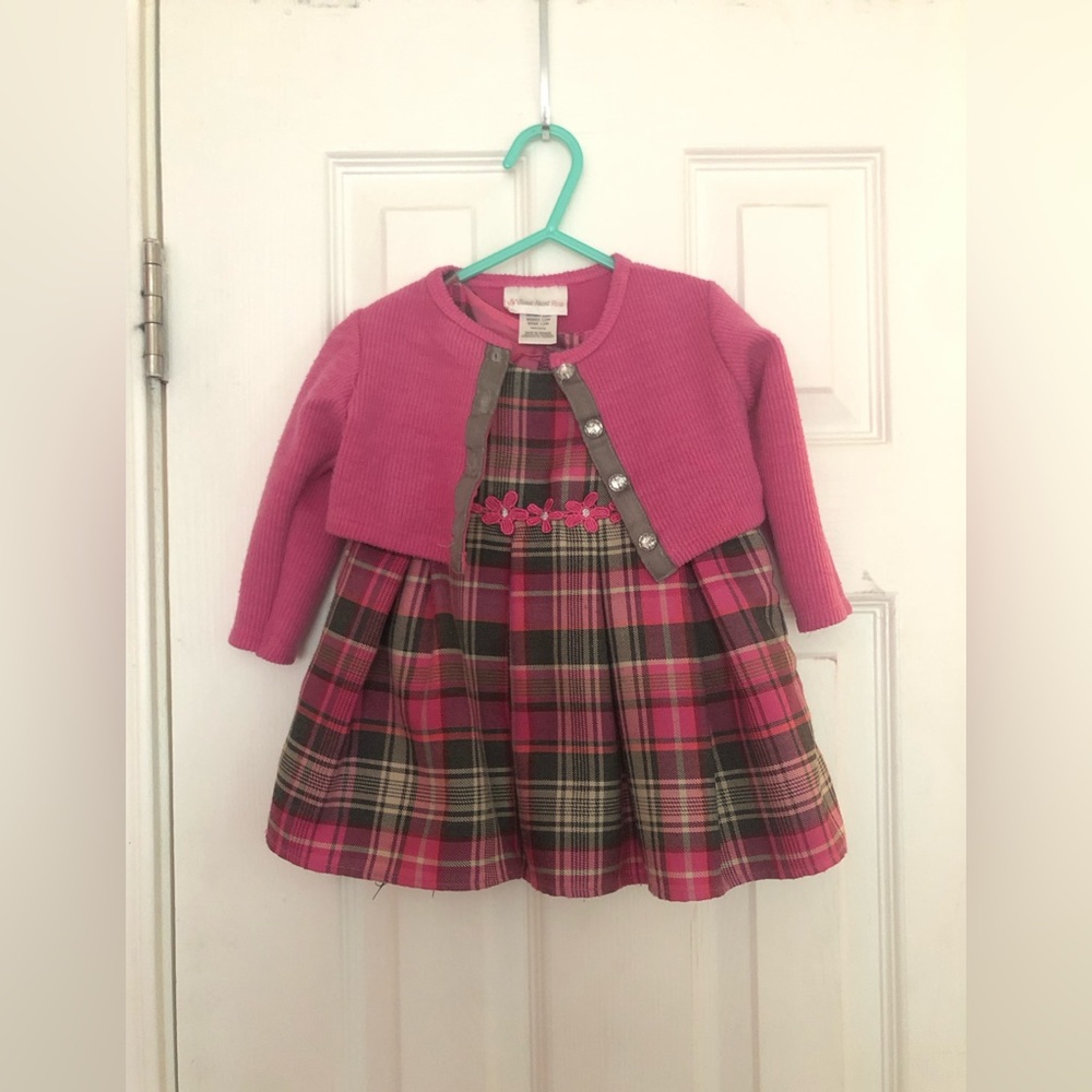 12 month sweater dress combo by Sweet Heart Rose.